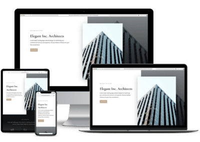 Architecture Services Website Landing Pages
