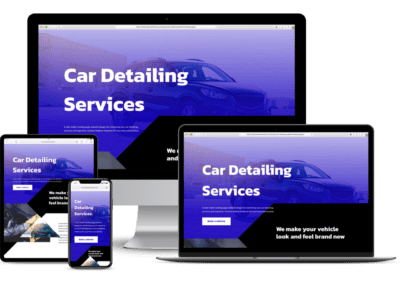 Car Detailing Services Website Landing Pages