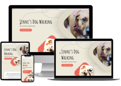Dog Walking Services Website Landing Pages