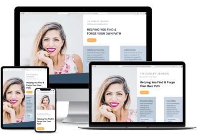 Life Coaching Services Website Landing Pages