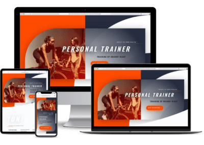 Personal Training Services Website Landing Pages