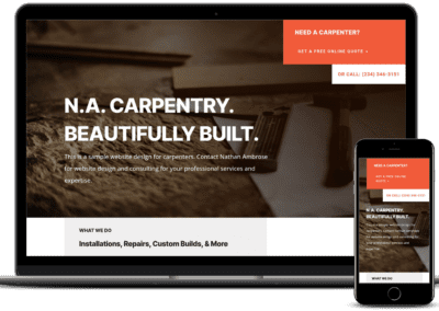 Website Design for Carpenters