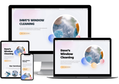 Window Cleaning Services Website Landing Pages